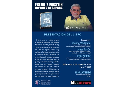 Presentacion FREUD Y EINSTEIN NO VAN A LA GUERRA